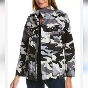 NWT ZADIG & VOLTAIRE Utility Kola Camo Camouflage Black White Jacket Medium